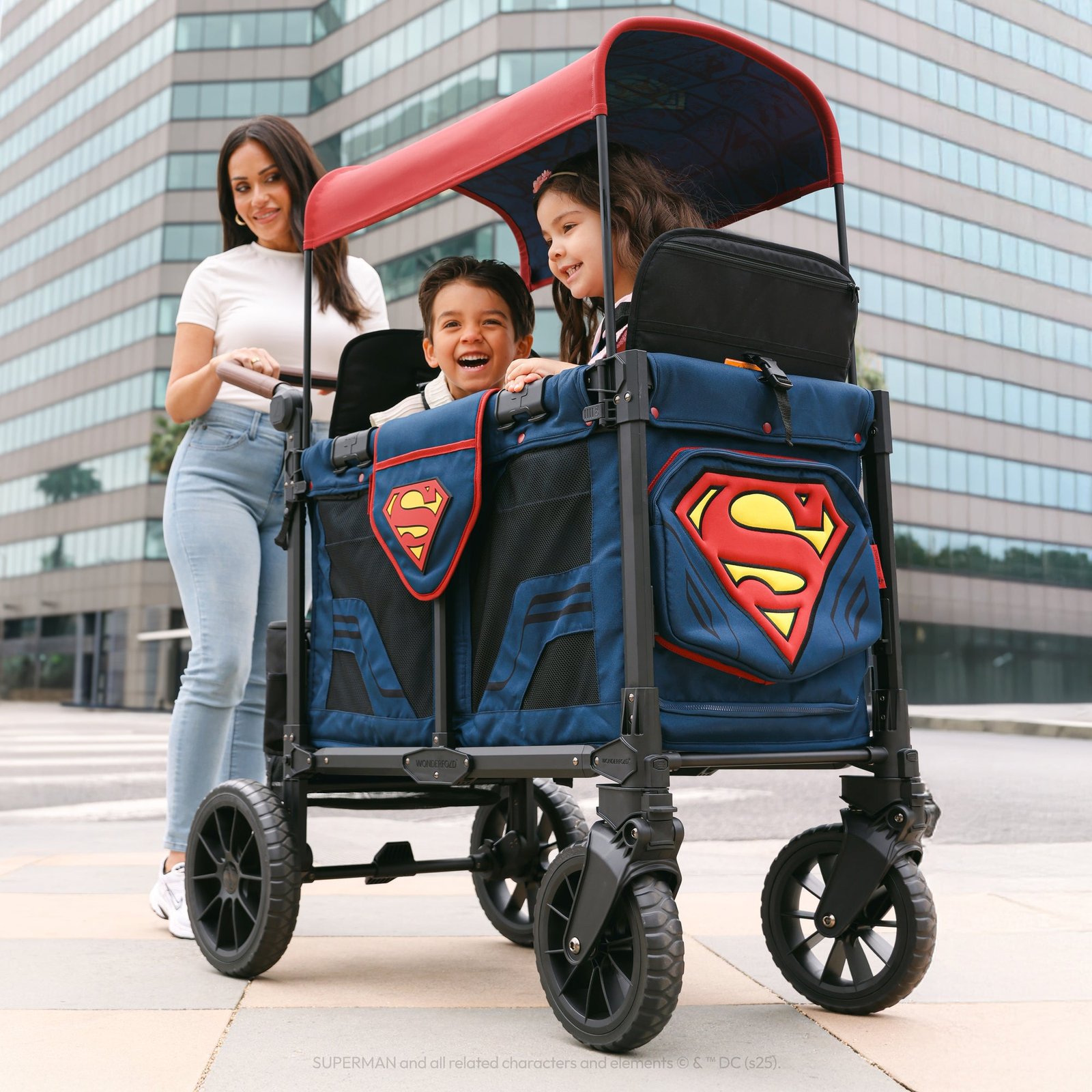 Superman Double Stroller Wagon (2 Seater)